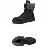 High-top waterproof padded warm snow boots,Men,#44,Black,12,Colored box,Rubber,pigskin【Packaging without Words】_P02982429_2_m