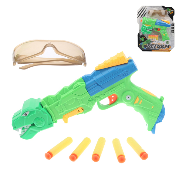 gun set Soft bullet Transformation Pistol
 Solid color Plastic【English Packaging】_200787505_hd