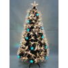 150CM, 170 зеленых листовых фонарей в комплекте со звездами, Железные ноги Рождественская елка