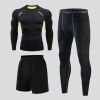 Колготки Athletic Bottom Quick Dry 3-Piece Set,100% полиэстер,Для мужчин,S-XXXL,Набор【Упаковка без надписей】_201634634