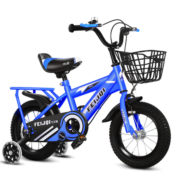 12 inch standard version children's bicycle with rear seat,one colour only,Metal【Packaging without Words】_201729765_hd