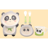 5pcs Panda Tableware,Bamboo fiber【English Packaging】_200857588