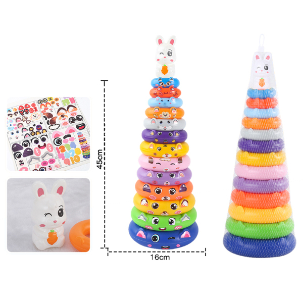 13 layer cute rabbit collar,Circle, round shape,Plastic【English Packaging】_201888147_hd