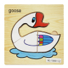 Wooden flat white goose puzzle wood【English Packaging】_201188567