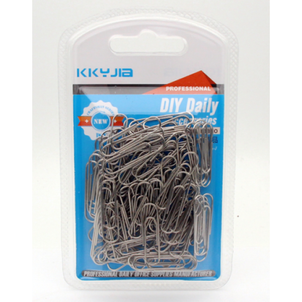 Nickel plated paper clip 28mm,one colour only,Metal【English Packaging】_201647481_hd