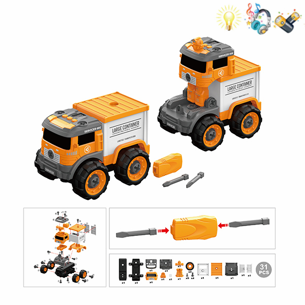 take-apart truck set