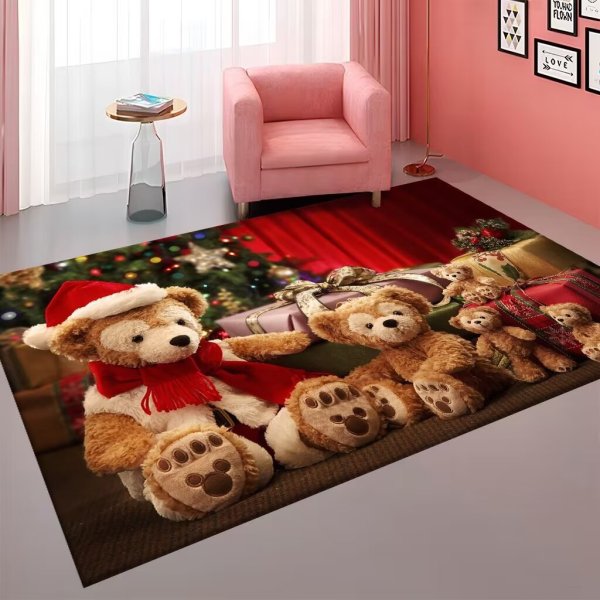 40 * 60 crystal velvet Christmas non slip carpet,one colour only,Textile【Packaging without Words】_201876146_hd