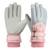 Thickened Ski Cotton Gloves with Velvet,Women,Uni size,split-finger gloves,100% polyester fiber【Packaging without Words】_201570467