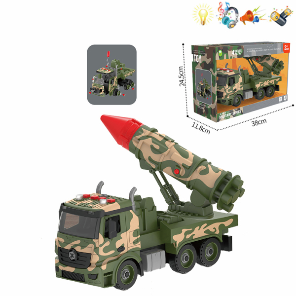 DIY disassembly and assembly of military missile vehicles