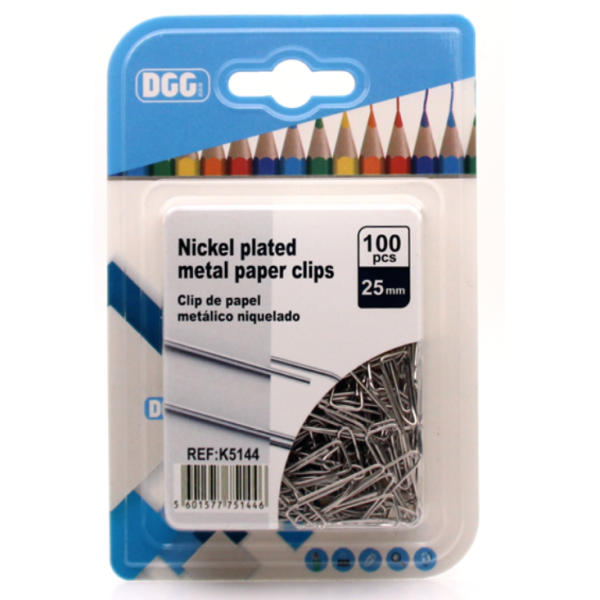 24-Card Nickel-Plated Triangular Paper Clip