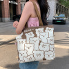 Rabbit Cartoon Canvas Handheld Eco friendly Bag,one colour only,Textile【Packaging without Words】_P02822822_6_m