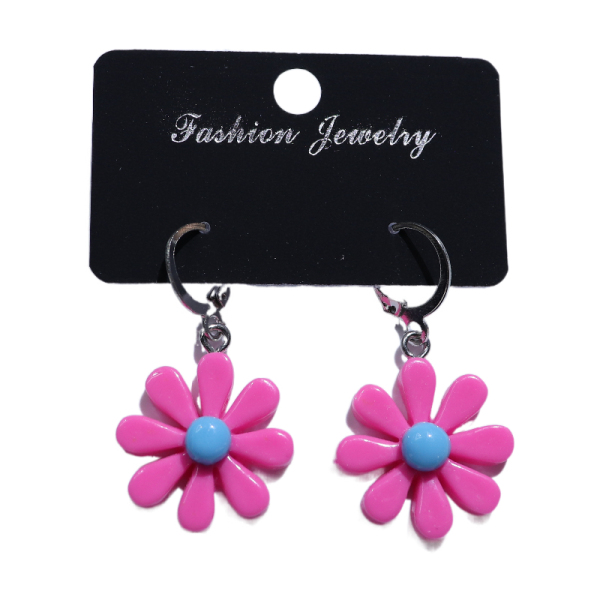 Resin 8-piece Flower Earrings