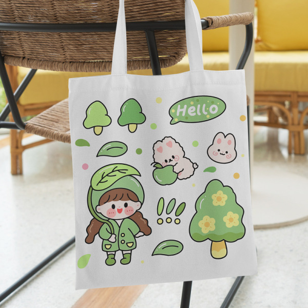 Cartoon Canvas Shopping Bag