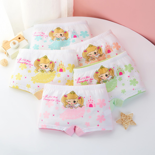 Cartoon Children's Underpants(12pcs/medium pack),5% spandex,95% cotton,Girls,M-XXL,boxer shorts【Packaging without Words】_201656779_hd