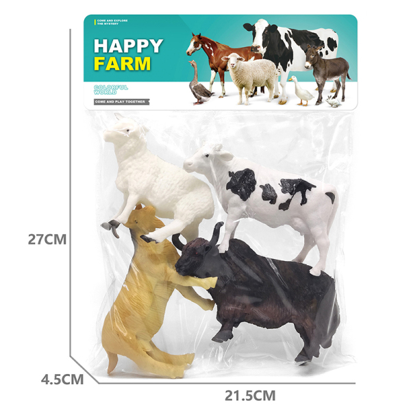 4 (pcs) Farm animals