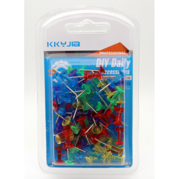 Colorful Transparent Studs,one colour only,Plastic【English Packaging】_201647476_hd