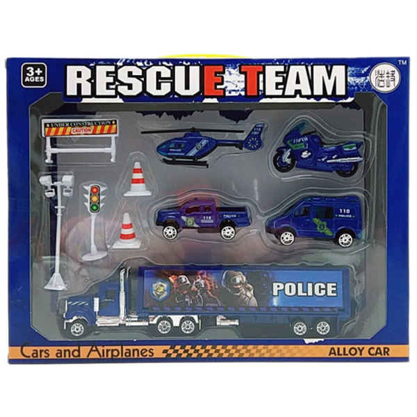Набор полицейских спасательных машин