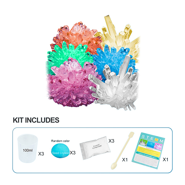 Scientific Experiment on Crystal Planting and Growth (3 Crystals)