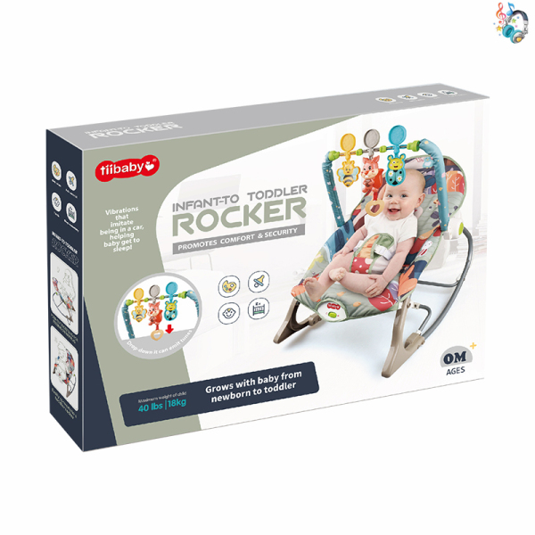 Baby vibrating rocking chair