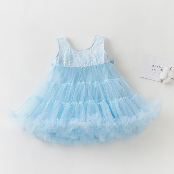 Children's Sequin Mesh Dress