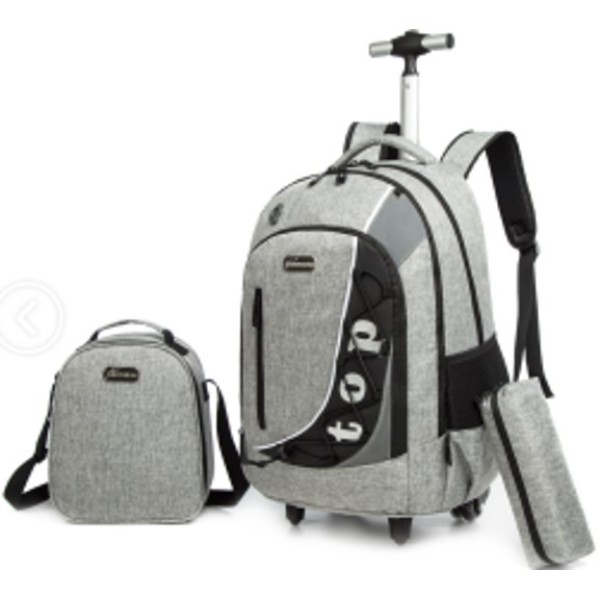 18-inch trolley three-piece set Monochrome Clearance Light Gray [No Text Packaging]