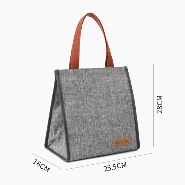 Large Capacity Tote Lunchbox Bag,Gray,one colour only,Plush【Packaging without Words】_201712021_hd