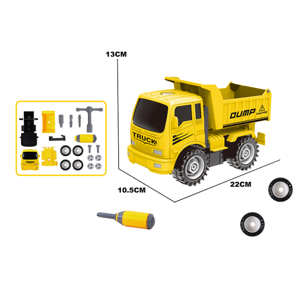 DIY disassembly and assembly engineering vehicle combination