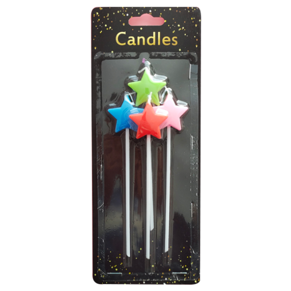 4pcs Large Five Star Candles,Mix color【English Packaging】_201556126_hd