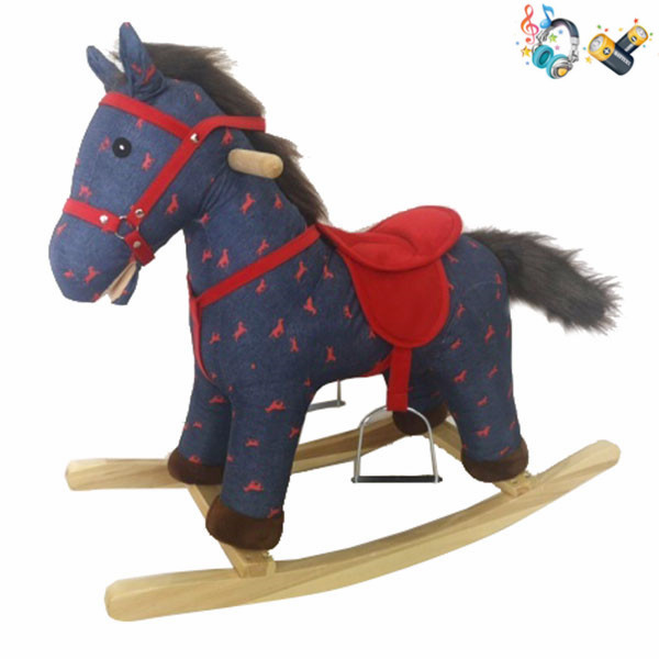 Electric wooden rocking horse