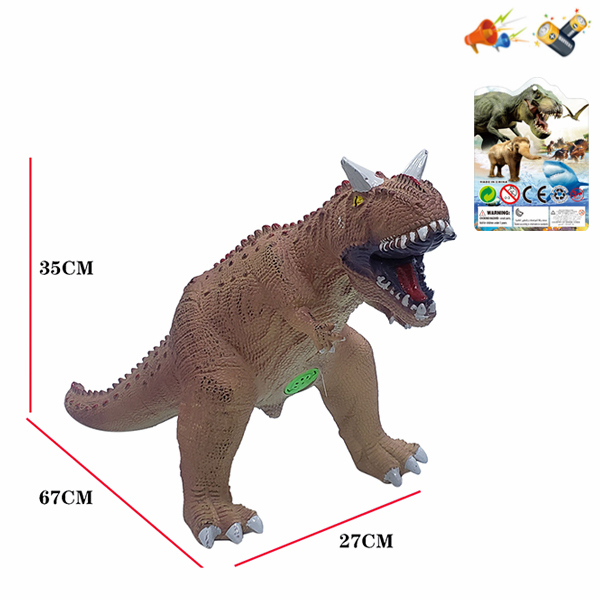 Резиновый динозавр Со звуком IC без слов С элементами питания Винил【Упаковка на английском языке】_200802980_hd