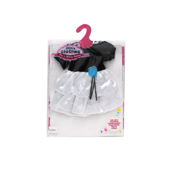 Black and white skirt Doll clothes 18 inches Plush【English Packaging】_100954995_hd