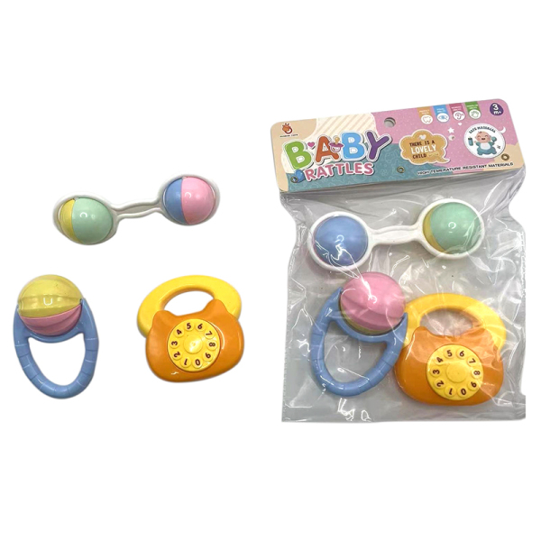 3pcs Rattles