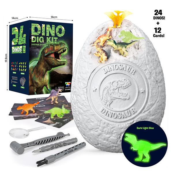 Giant archaeological dinosaur egg suit