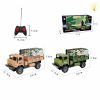 Military truck Remote Control 4 directions Lights Non-transparent wheels Plastic【English Packaging】_200790428