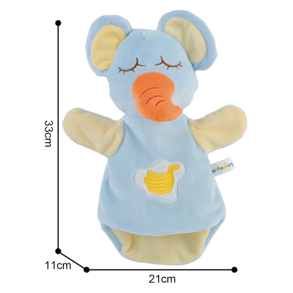 Cute pet, hand puppet, elephant