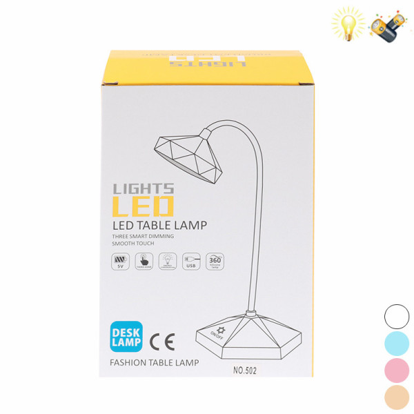 Touch sensitive desk lamp with USB cable  Plastic【English Packaging】_200528610_hd