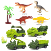 4 (pcs) Solid Dinosaur+Dinosaur Power Car Set,Plastic【English Packaging】_P03028382_5_m