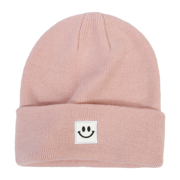 Adult smiley face flat needle hat/smiley face hat