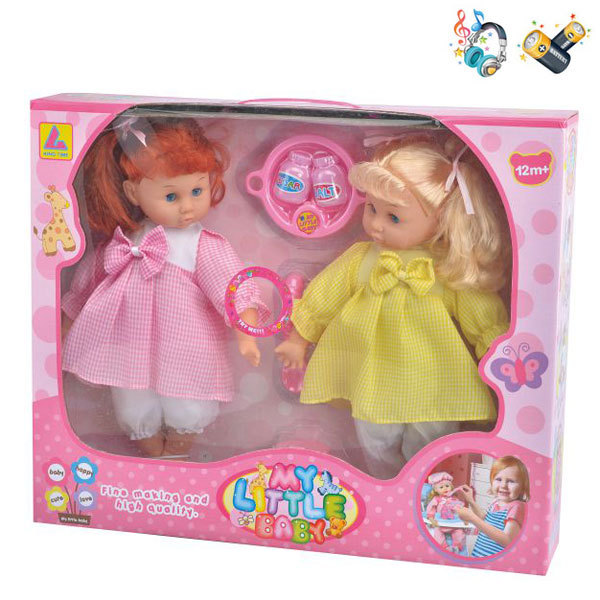 2pcs sponge doll set 18 inches Music IC without language With battery Plush【English Packaging】_200063326_hd