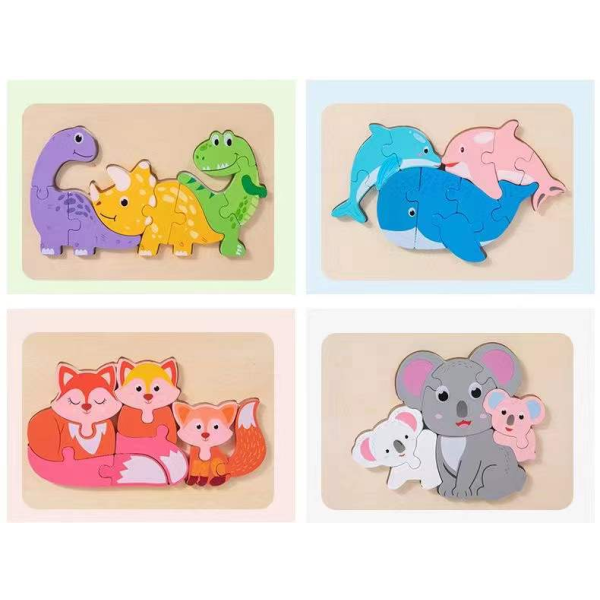 Animal parent-child puzzle color mixing paper【Packaging without Words】_201261743_hd