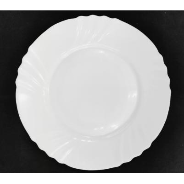 White jade glass ceramic flat plate [10 inches],one colour only,Ceramics【Packaging without Words】_201948521_hd