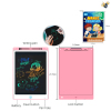 Pink 8.5 inch color screen LCD writing board with screen lock Fluorescent screen With battery One side WordPad Plastic【English Packaging】_201161819