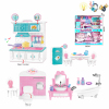 Kitchen cutlery+bathroom double decker family set Cute Version Lights Music IC without language With battery Plastic【English Packaging】_200874595