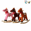 Electric wooden rocking horse 3 colors With battery Wooden horse Music 【English Packaging】_201278794