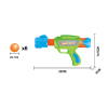 Aerodynamic gun Soft bullet Pistol
 Solid color Plastic【English Packaging】_P01930382_2_m