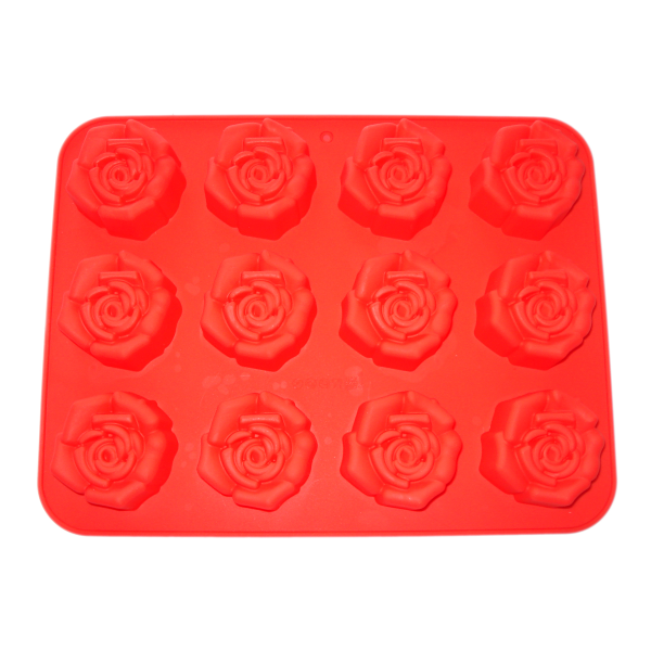 Rose cake mold (randomly mixed colors) Mix color Silica gel【Packaging without Words】_201402063_hd