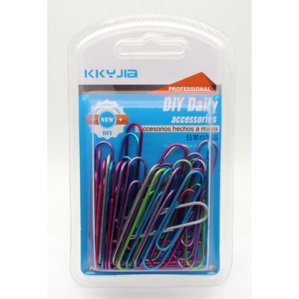 Bright Color Paperclip 50mm,one colour only,Metal【English Packaging】_201647489_hd