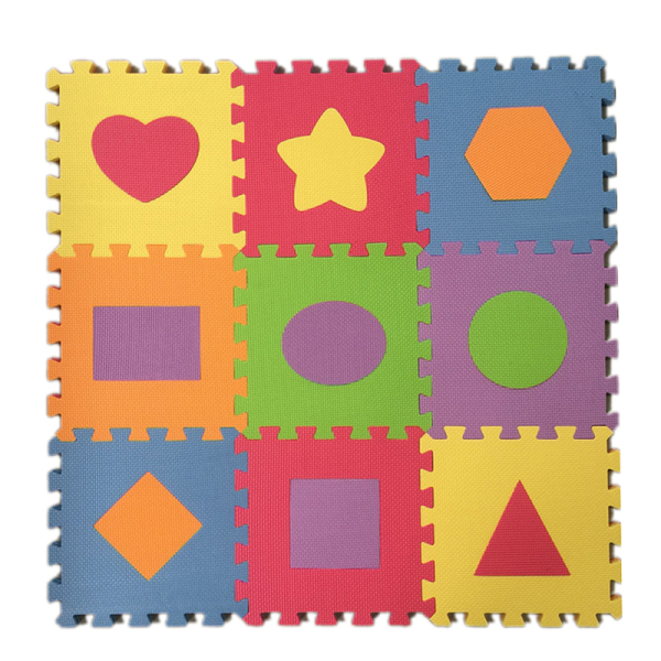 9-piece EVA puzzle mat - geometric shape  Plastic【Packaging without Words】_200481624_hd