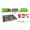 Fire truck with map and road sign set Slide/taxiing Solid color Plastic【English Packaging】_201145222