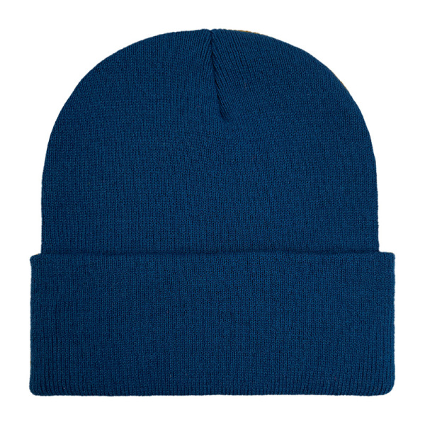 Solid color knitted hat